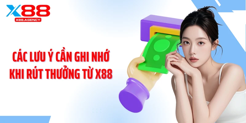 Các lưu ý cần ghi nhớ khi rút thưởng từ X88